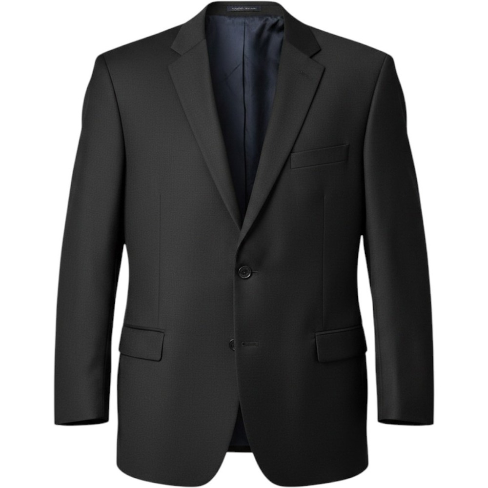 Lauren Ralph Lauren Suit Jacket Blazer Mens 48R Black Wool 2 Button Notch Lapel
